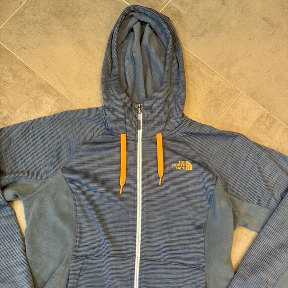 The North Face Women’s Mash Up Jacket Fleece Blue Neon Orange Size XL – EUC - Picture 8 of 14